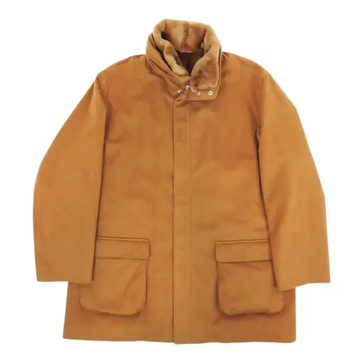 Loro Piana Vicuna Mink Fur Lined Coat Size 3XL
