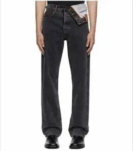 Y/Project CLASSIC ASYMMETRIC WAIST JEANS デニムパンツ ブラック ジーンズ