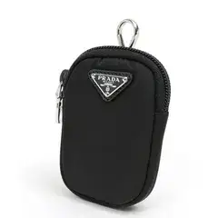 プラダ / PRADA 　Re-Nylon ミニ ポーチ / キーホルダー付きコインケース　ナイロン　ブラック 【中古】 商品番号 S-159176