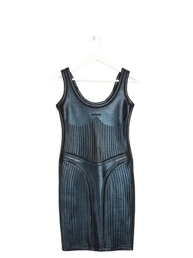 MUGLER Robe Mini Corset Embossée