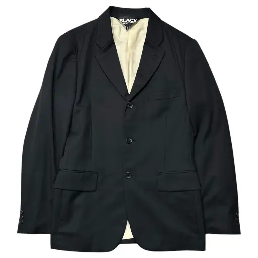 BLACK COMME des GARCONS(ブラックコムデギャルソン) 2011AW Wool 3B Jacket ウール 3B ジャケット 1H-J202 S ブラック AD2011 テーラード