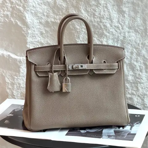 Hermes 愛馬仕 Birkin25 大象灰銀扣 togo皮