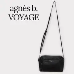agnès b. VOYAGE アニエスベー ショルダーバッグ 牛革 ブラック