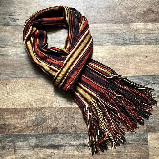 Fall Multicolor Striped Knit Scarf - Nardi & Tagliaferri