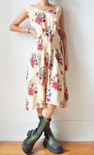 Vintage Marni S/S 2003 Floral Midi Dress