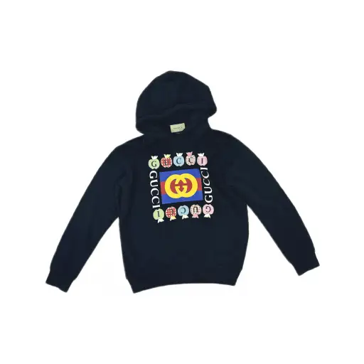 Gucci Heart Apple Logo Hoodie Size S