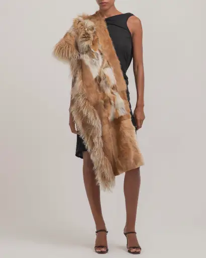 Christian Dior by John Galliano 2001 Fur Patchwork Stole
