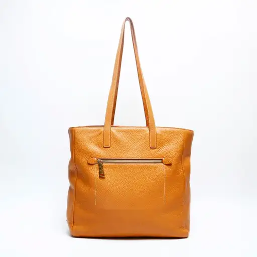 PRADA leather Tote Bag Brown WS20180