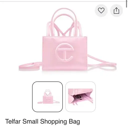 Telfar Small Shopping Bag in Ballerina pink #telfar #shopping