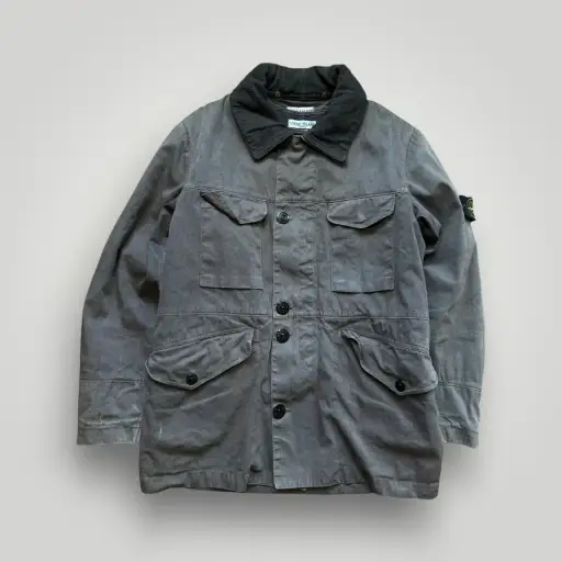 AW/03 Stone Island Lino Flax Multipocket Coat M