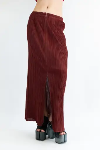 Pleats Please Issey Miyake Double Zippers Skirt