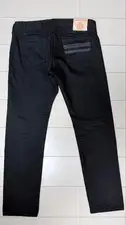 MOMOTARO JEANS MMJZ1301 Black Denim #300 Classic Slim 15.7oz W36 Inseam 77cm