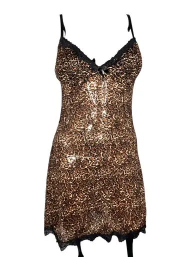 Roberto Cavalli Leopard Lace Dress
