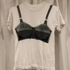 Vaquera トロンプ・ルイユ ブラプリント Tシャツ