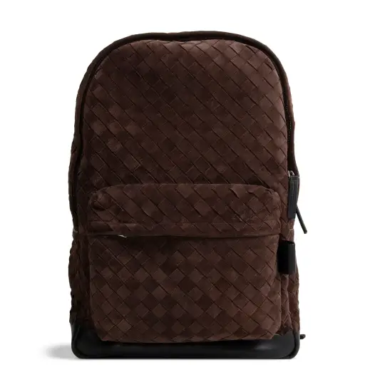 BOTTEGA VENETA Intrecciato Suede Backpack