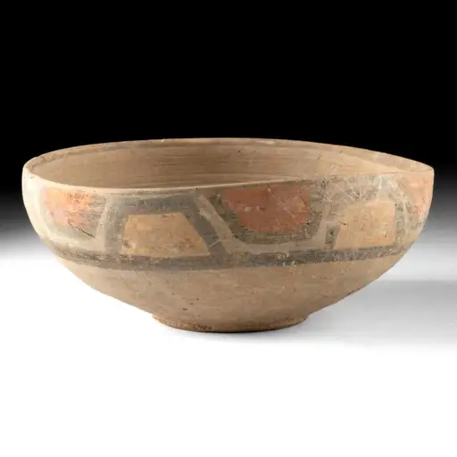 Ancient Indus Valley Mehrgarh Polychrome Wheel-Thrown Bowl