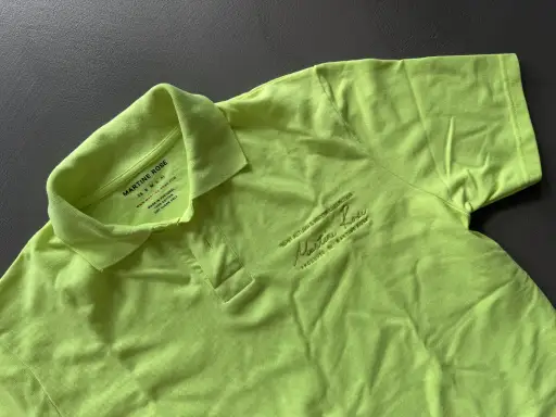 Martine Rose Neon Polo Shirt, Size L