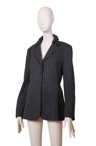 Koji Tatsuno Rare 1990's Grey Blazer with Exaggerated Collar