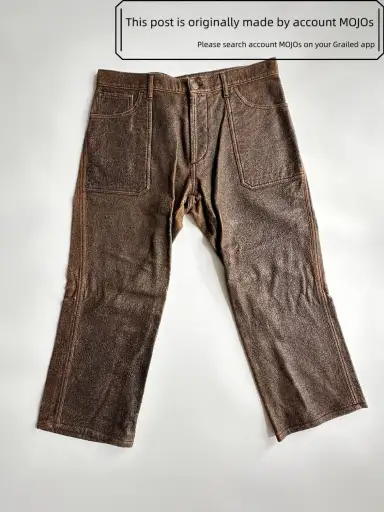 Sz 46 Maison Martin Margiela Waxed Cropped Pants mojos003826