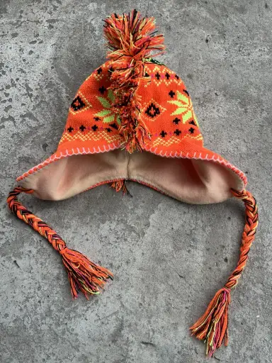 Vintage Japanese Ear Knitted Flat Hat like Vivienne Westwood