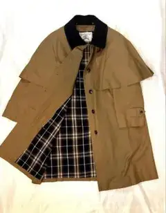 -VINTAGE-BURBERRYS ライナー、ケープ付きフロックコート
