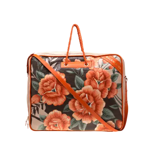[Runway] Balenciaga Bazar Lambskin XL Blanket Bag Orange - Brand New