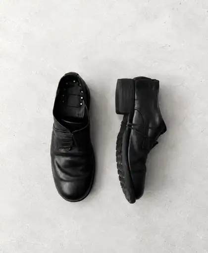 Guidi 792  - horse leather wrap around-lace derby shoes