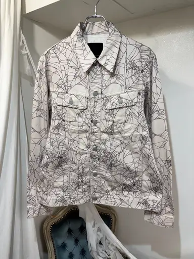 "LAD MUSICIAN" spyder net denim jacket