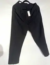Dries Van Noten Men’s Black Solid Cotton Dress Pants Size 40 28" Inseam