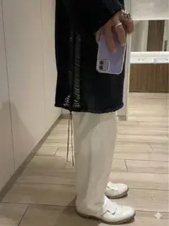 giuliano Fujiwara ローゲージサイドレースアップロングニット