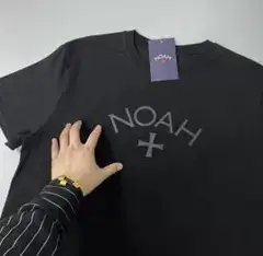 NOAH Tシャツ ブラック 半袖 ロゴ クロス