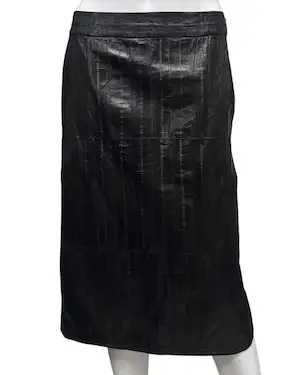 2000s GUCCI BY TOM FORD EEL LEATHER SKIRT