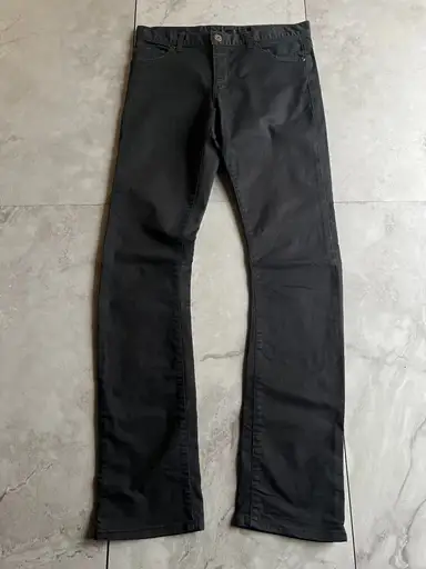 Schlussel Black Skinny Embroidered Pants
