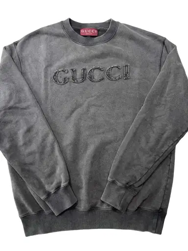 Gucci Logo Embroidery Sweatshirt Size XS