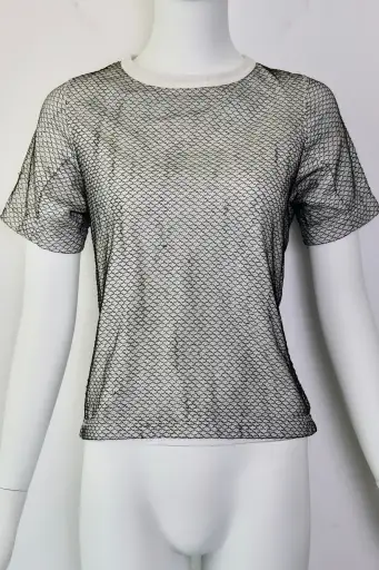 2004 Comme des Garcons Deformed Mesh T-Shirt