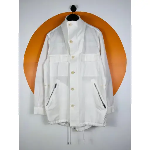 Louis Vuitton Linen Safari Field Jacket Luxury designer rare