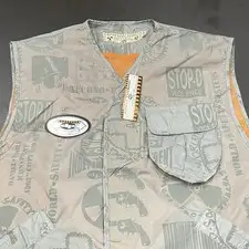 Daniel Poole 90s Deadstock Utility Vest Men’s XL Rave Techno Technical Rare