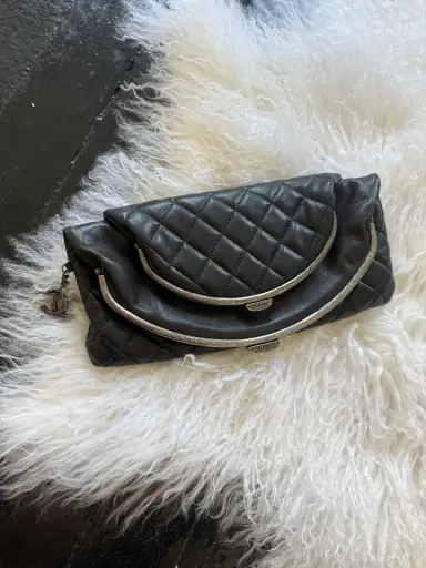 F/W 2015 Chanel Tabatiere Foldover Clutch