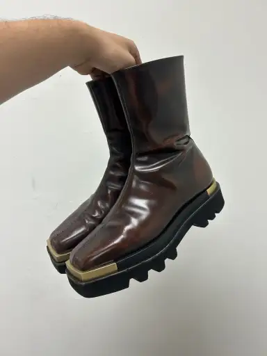 Metal Tip Combat Boots