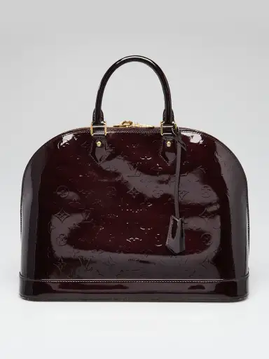 Louis Vuitton Amarante Monogram Vernis Alma GM Bag