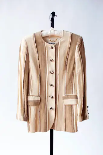 Yin Yang Button Blazer | Moschino Couture Juvant Repetita SS 1994