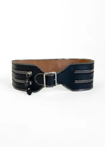 Alaia Double Zipper Wide Belt