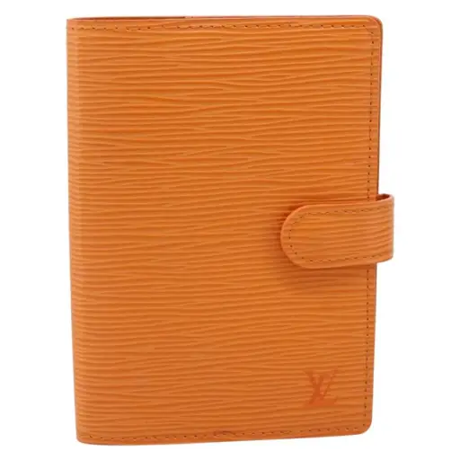 Louis Vuitton Ring Agenda Cover Epi Leather Orange Leather Briefcase Bag (Pre-Owned)