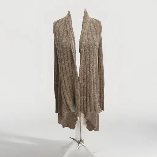 Isabel Benenato Sweater Italy 44 S/M Mohair Wool Knit Mesh Open Cardigan Elegant
