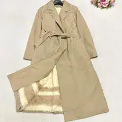 ロングコート インナー ラムファー使用 毛皮 ライナー付き サイズL相当