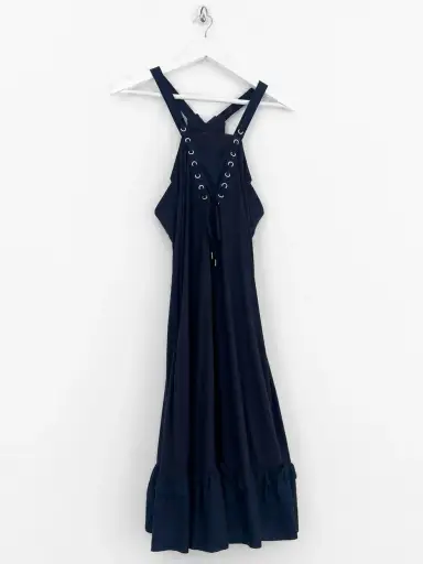 00’s Marithe Francois Girbuad Trapeze Dress with pockets in Navy - M