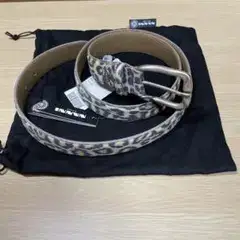 NANNI MILANO レオパード柄 レザーベルト 100