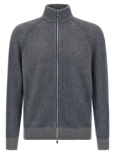 Blue Cashmere Cardigan