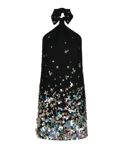 Sequin Halter Dress