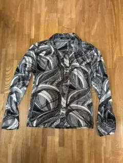 5351 Pour Les Hommes 長袖シャツ 総柄 モノトーン
